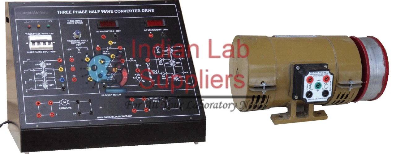 Three Phase Half Wave Converter Drive